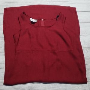 Red long vintage dress 12 petites